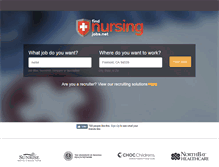 Tablet Screenshot of findnursingjobs.net